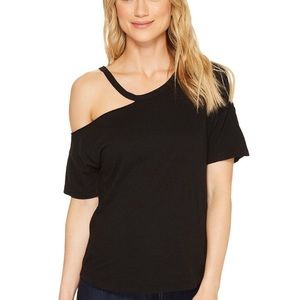 Ochirly Cold Shoulder/ Asymmetrical tee